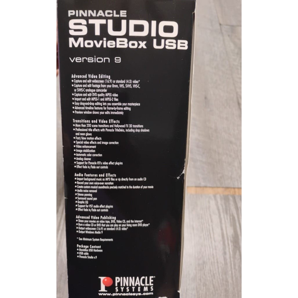 Pinnacle Studio Movie Box USB Version 9 Video Editing Capture Device - Picture 8 of 8